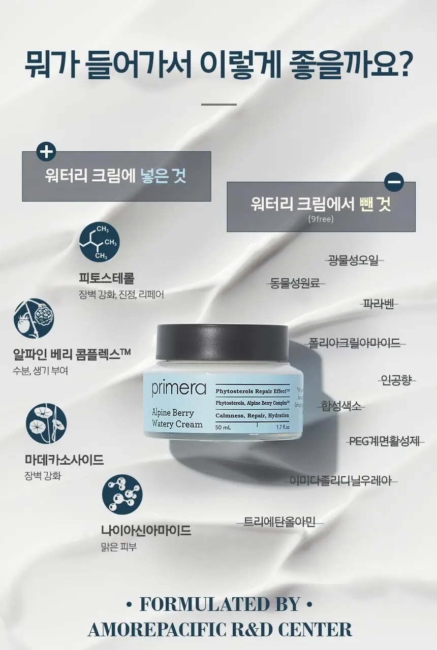 [1+1] 프리메라 알파인 베리 워터리 크림 리필기획/단품 상세페이지 11
